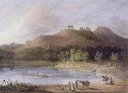 unknow artist Hill and Lake of Ture oil painting reproduction